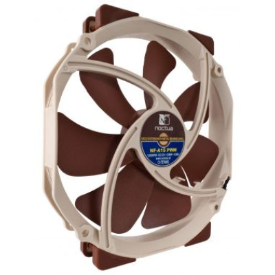 Вентилятор 140 mm, Noctua NF-A15 PWM, для корпусу 140x150x25мм SSO2 300-1200 об/хв 13,8-19,2 дБ 4pin PWM бежевий/коричневий