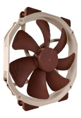 Вентилятор 140 mm, Noctua NF-A15 PWM, для корпусу 140x150x25мм SSO2 300-1200 об/хв 13,8-19,2 дБ 4pin PWM бежевий/коричневий