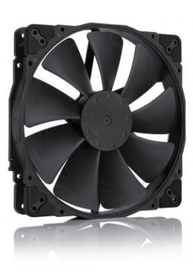 Вентилятор 200 мм, Noctua NF-A20 PWM CHROMAX.BLACK.SWAP, Black, 200х200х30 мм, 350-800 об/хв, 10.7-18.1 дБ (А), 4-pin PWM, підшипник SSO2