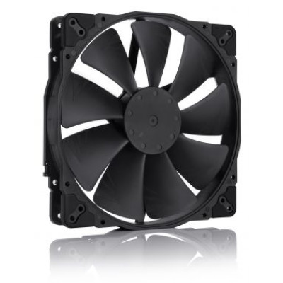 Вентилятор 200 мм, Noctua NF-A20 PWM CHROMAX.BLACK.SWAP, Black, 200х200х30 мм, 350-800 об/хв, 10.7-18.1 дБ (А), 4-pin PWM, підшипник SSO2