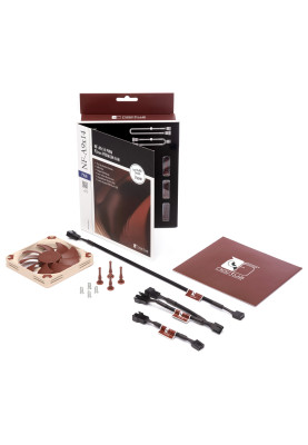 Вентилятор 92 мм, Noctua NF-A9x14 PWM, Biege, 92x92x14 мм, PWM, 500-2200 rpm, 19.9 дБ(А), 4-pin, підшипник SSO2