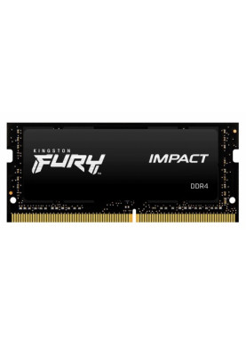 Пам'ять SO-DIMM, DDR4, 32Gb, 2666 MHz, Kingston Fury Impact, 1.2V, 16-18-18 (KF426S16IB/32)
