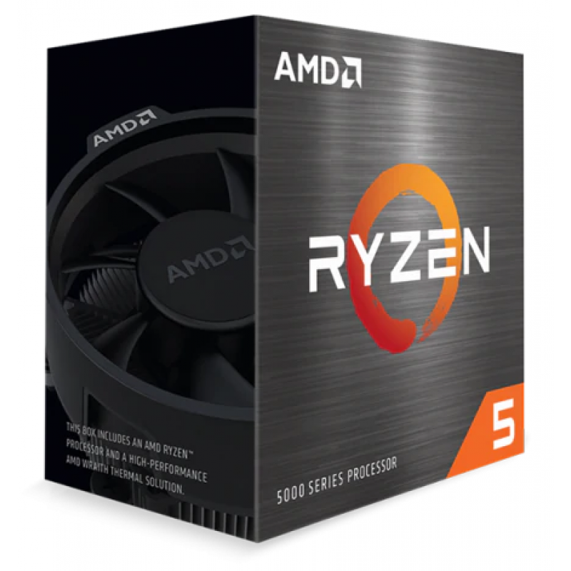 Процесор AMD (AM4) Ryzen 5 5600G, Box, 6x3.9 GHz (Turbo Boost 4.4 GHz), Radeon Vega (1900 MHz, 7 GPU), L3 16Mb, Zen 3, 7 nm, TDP 65W, розблокований множник, кулер Wraith Stealth (100-100000252BOX)
