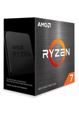 Процесор AMD (AM4) Ryzen 7 5700G, Box, 8x3.8 GHz (Turbo Boost 4.6 GHz), Radeon Vega (2000 MHz, 8 GPU), L3 16Mb, Zen 3, 7 nm, TDP 65W, розблокований множник, кулер Wraith Stealth (100-100000263BOX)
