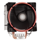 Кулер для процесора GameMax Gamma 500 Red, алюміній/мідь, 1x125 мм Blue LED, PWM, для Intel 1200/115x/775, AMD AMx/FMx, до 180W