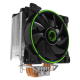 Кулер для процесора GameMax Gamma 500 Green, алюміній/мідь, 1x125 мм Green LED, PWM, для Intel 1200/115x/775, AMD AMx/FMx, до 180W