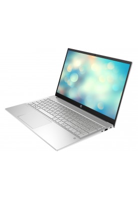 Ноутбук 15" HP Pavilion 15-eh1055ua (422L1EA) Silver 15.6", матовий LED Full HD 1920x1080 IPS, AMD Ryzen 5 5500U 2.1-4.0GHz, RAM 12Gb, SSD 512Gb, AMD Radeon Graphics, noDVD, DOS