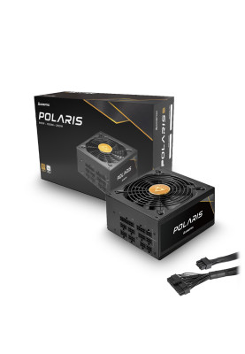 Блок живлення Chieftec 1050W Polaris PPS-1050FC, 140mm, ATX 2.3 APFC 20+4+3+2*4+6*6/8pcie, 12* SATA, 1*14см 80 PLUS GOLD, модульний