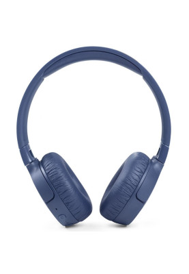Навушники бездротові JBL Tune 660NC, Blue, Bluetooth, мікрофон, акумулятор 610 mAh, активне шумозаглушення, технологія "Pure Bass", кнопки на чашках навушників (JBLT660NCBLU)