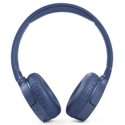 Навушники бездротові JBL Tune 660NC, Blue, Bluetooth, мікрофон, акумулятор 610 mAh, активне шумозаглушення, технологія `Pure Bass`, кнопки на чашках навушників (JBLT660NCBLU)
