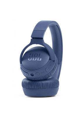 Навушники бездротові JBL Tune 660NC, Blue, Bluetooth, мікрофон, акумулятор 610 mAh, активне шумозаглушення, технологія "Pure Bass", кнопки на чашках навушників (JBLT660NCBLU)