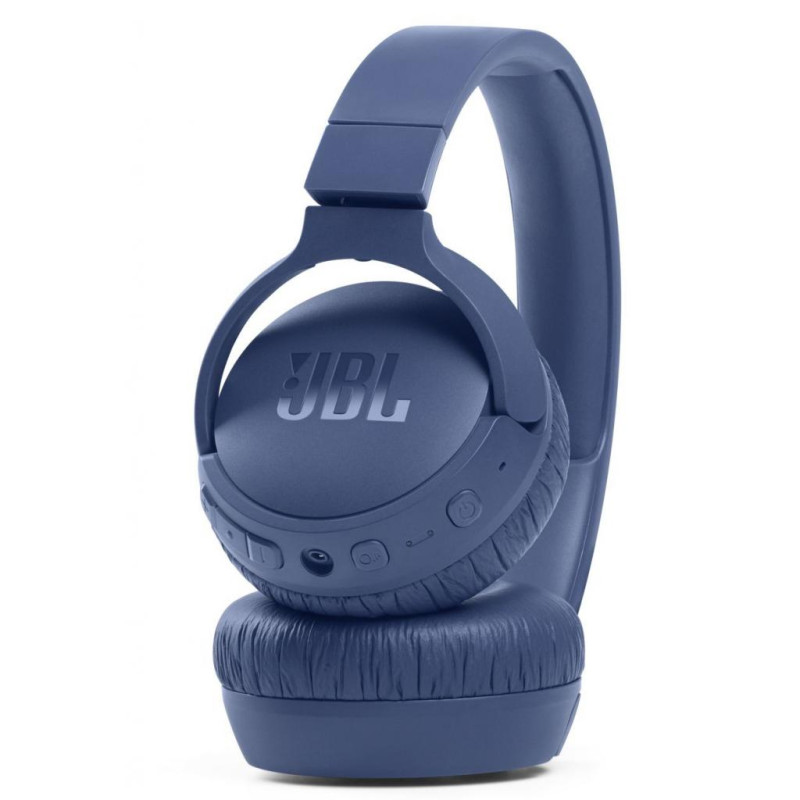 Навушники бездротові JBL Tune 660NC, Blue, Bluetooth, мікрофон, акумулятор 610 mAh, активне шумозаглушення, технологія "Pure Bass", кнопки на чашках навушників (JBLT660NCBLU)