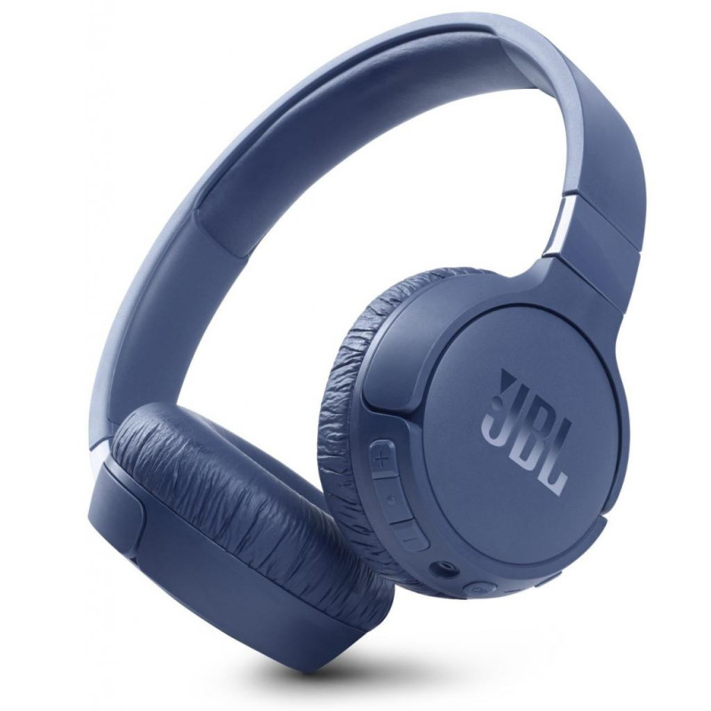Навушники бездротові JBL Tune 660NC, Blue, Bluetooth, мікрофон, акумулятор 610 mAh, активне шумозаглушення, технологія "Pure Bass", кнопки на чашках навушників (JBLT660NCBLU)