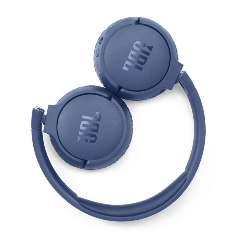 Навушники бездротові JBL Tune 660NC, Blue, Bluetooth, мікрофон, акумулятор 610 mAh, активне шумозаглушення, технологія "Pure Bass", кнопки на чашках навушників (JBLT660NCBLU)