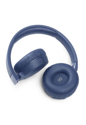 Навушники бездротові JBL Tune 660NC, Blue, Bluetooth, мікрофон, акумулятор 610 mAh, активне шумозаглушення, технологія "Pure Bass", кнопки на чашках навушників (JBLT660NCBLU)