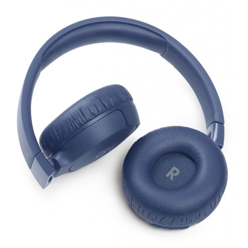Навушники бездротові JBL Tune 660NC, Blue, Bluetooth, мікрофон, акумулятор 610 mAh, активне шумозаглушення, технологія "Pure Bass", кнопки на чашках навушників (JBLT660NCBLU)