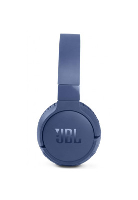 Навушники бездротові JBL Tune 660NC, Blue, Bluetooth, мікрофон, акумулятор 610 mAh, активне шумозаглушення, технологія "Pure Bass", кнопки на чашках навушників (JBLT660NCBLU)