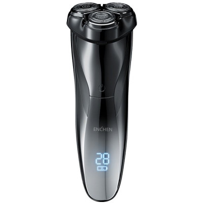 Електробритва Xiaomi Enchen BlackStone 3, Black, час заряджання акумулятора 1.5 год, час роботи від акумулятора 150 хв, індикатор заряджання, плаваючі головки, тример