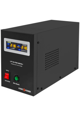 Джерело безперебійного живлення LogicPower LPY-B-PSW-800VA+ (560Вт) 5A/15A з правильною синусоїдою 12В (4150)