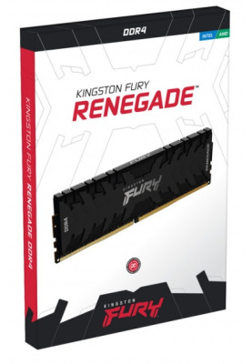 Пам'ять 16Gb x 2 (32Gb Kit) DDR4, 3200 MHz, Kingston Fury Renegade, Black, 16-18-18, 1.35V, з радіатором (KF432C16RB1K2/32)