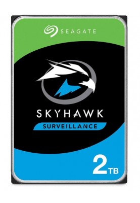 Жорсткий диск 3.5" 2Tb Seagate SkyHawk, SATA3, 256Mb, 5900 rpm (ST2000VX015)
