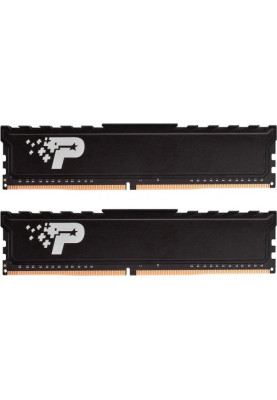 Пам'ять 16Gb x 2 (32Gb Kit) DDR4, 3200 MHz, Patriot Signature Line Premium, Black, 16-18-18-36, 1.35V, з радіатором (PSP432G3200KH1)