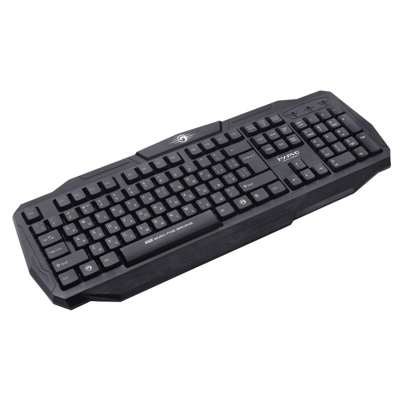 Клавіатура Marvo K601 Black, USB, Multi-LED підсвічування, довжина кабелю 1,5 м. (K601)