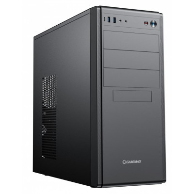 Корпус GameMax MT816-2U3-TYC Black, без БЖ, Mid Tower, ATX / Micro ATX / Mini ITX, 2xUSB 3.0, Type-C, 420x185x464 мм, 0.6 мм