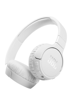 Навушники бездротові JBL Tune 660NC, White, Bluetooth, мікрофон, акумулятор 610 mAh, активне шумозаглушення, технологія "Pure Bass", кнопки на чашках навушників (JBLT660NCWHT)