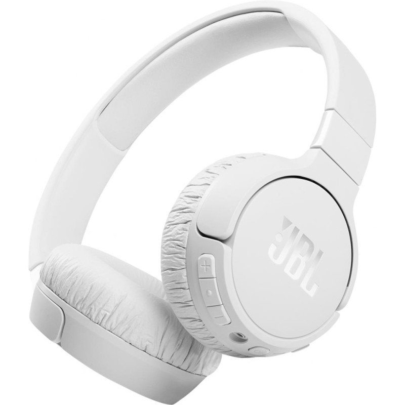 Навушники бездротові JBL Tune 660NC, White, Bluetooth, мікрофон, акумулятор 610 mAh, активне шумозаглушення, технологія "Pure Bass", кнопки на чашках навушників (JBLT660NCWHT)