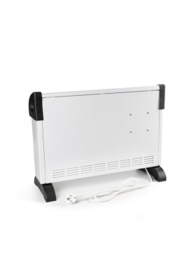 Конвектор електричний Holmer HCH-200W, White, 2000W, підлоговий, 25м2, механічне керування, захист IP20, з вентилятором, захист від перегріву, терморегулятор