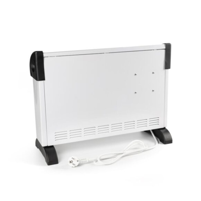 Конвектор електричний Holmer HCH-200W, White, 2000W, підлоговий, 25м2, механічне керування, захист IP20, з вентилятором, захист від перегріву, терморегулятор