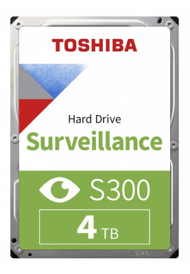 Жорсткий диск 3.5" 4Tb Toshiba S300, SATA3, 128Mb, 5400 rpm (HDWT840UZSVA)