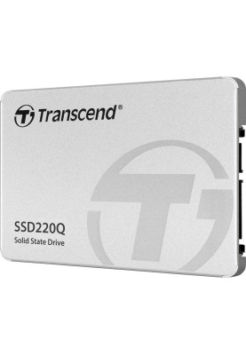 Твердотільний накопичувач 2Tb, Transcend SSD220Q, SATA3, 2.5", 3D QLC, 550/500 MB/s (TS2TSSD220Q)