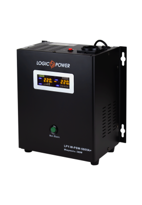 Джерело безперебійного живлення LogicPower LPY-W-PSW-500VA+ (350Вт) 10A/20A з правильною синусоїдою 12 В (4142)
