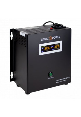 Джерело безперебійного живлення LogicPower LPY-W-PSW-500VA+ (350Вт) 10A/20A з правильною синусоїдою 12 В (4142)