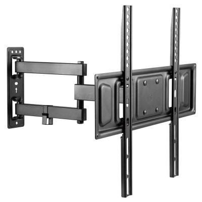 Настінне кріплення LCD/Plasma TV 32-55" Satelit 32-55PIVOT400A чорне, навантаження: до 35 кг, нахил: до +10°/-15°, поворот: +/-90°, відступ від стіни 71-431 мм, VESA 400x400 мм