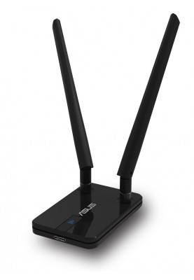 Мережевий адаптер Asus USB-AC58, Black, USB 3.0, Wi-Fi 802.11a/b/g/n/ac, 2.4/5GHz, до 1300 Mb/s, подвійна антена з високим коефіцієнтом посилення