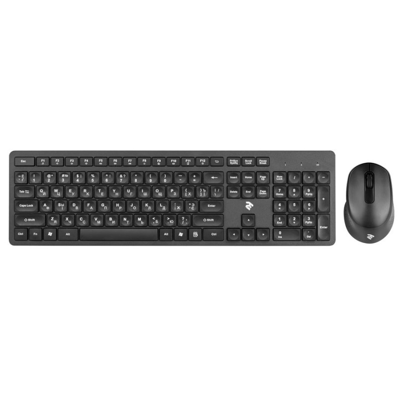 Комплект бездротовий 2E MK420 Black, USB, до 10 м, 1600 dpi, 1xAA/1xAAA (2E-MK420WB)