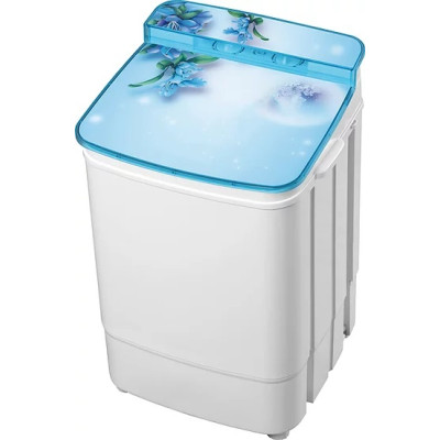 Пральна машина напівавтоматична PRIME Technics PWA 631 GB, White/Blue, 6кг, 1 програма, 1 бак, 300 об/хв, A, 68x43x41см