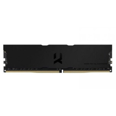 Пам'ять 16Gb DDR4, 3600 MHz, Goodram IRDM PRO, Black, 18-22-22, 1.35V, з радіатором (IRP-K3600D4V64L18/16G)