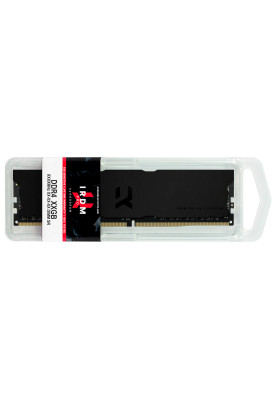 Пам'ять 8Gb DDR4, 3600 MHz, Goodram IRDM PRO, Black, 18-22-22, 1.35V, з радіатором (IRP-K3600D4V64L18S/8G)