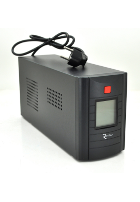 ДБЖ Ritar RTM1500 (900W) Proxima-D, LCD, AVR, 4st, 3xSCHUKO socket, 2x12V9Ah, metal Case (350х120х188)