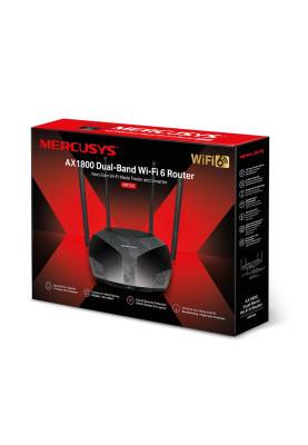 Роутер Mercusys MR70X Wi-Fi 802.11ax, 1775Mb, 3 LAN 10/100/1000Mb, підтримка MU-MIMO/MIMO