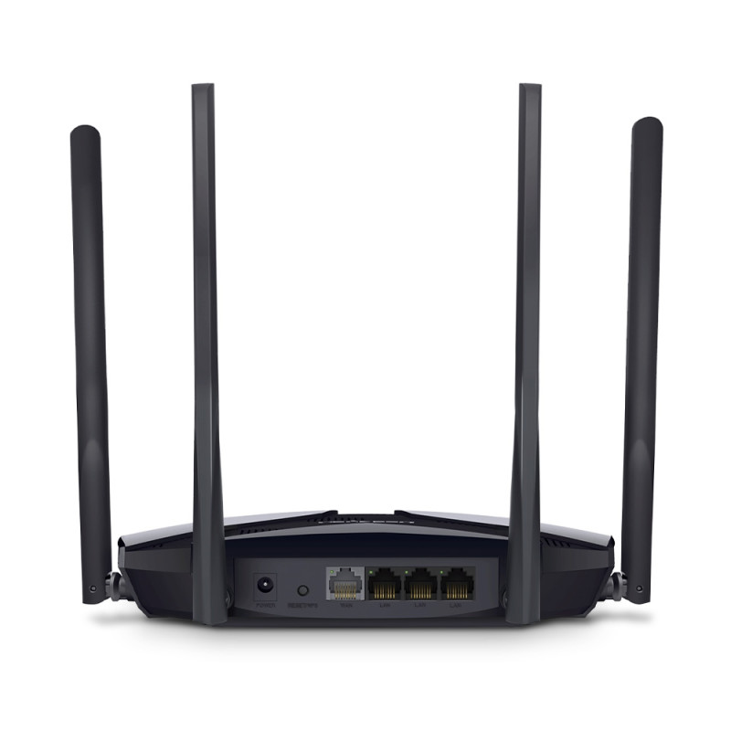 Роутер Mercusys MR70X Wi-Fi 802.11ax, 1775Mb, 3 LAN 10/100/1000Mb, підтримка MU-MIMO/MIMO