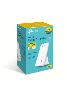 Точка доступу-підсилювач TP-LINK RE190, White, 2.4GHz (до 300 Мбіт/с)/5GHz (до 433 Мбіт/с), 3 внутрішні антени