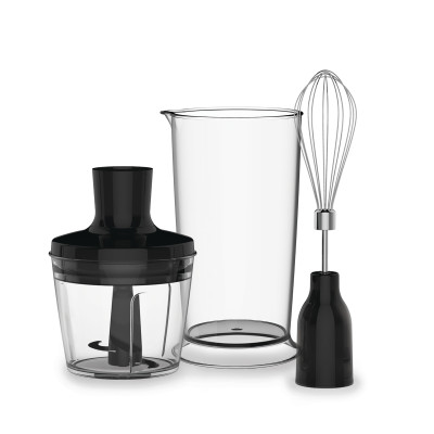 Блендер Tefal HB653838, Black/Silver, 800W, ручний, занурювальний, склянка 800 мл, подрібнювач 500 мл, подрібнювач