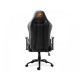 Ігрове крісло Cougar Outrider Black, дихаюча екошкіра, сталевий каркас, чорний