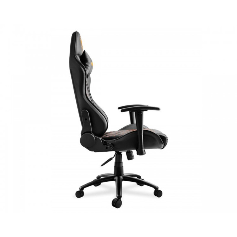 Ігрове крісло Cougar Outrider Black, дихаюча екошкіра, сталевий каркас, чорний
