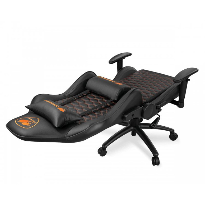 Ігрове крісло Cougar Outrider Black, дихаюча екошкіра, сталевий каркас, чорний